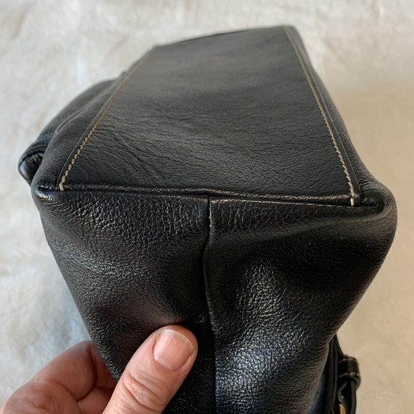 Dooney & Bourke handbag black vintage w front pocket - Picture 8 of 15